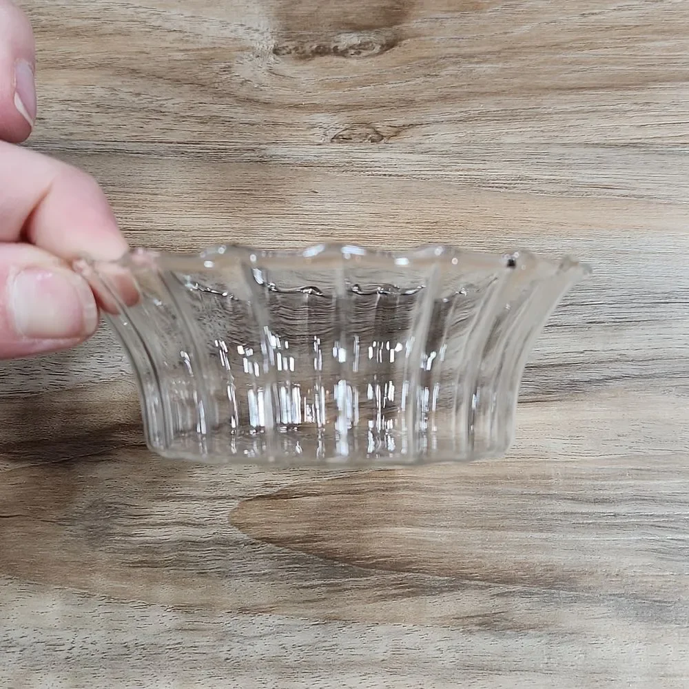 💜HOST PICK NIB PartyLite Clear Faceted Large Tealight Holder Set of 4 - Picture 9 of 12